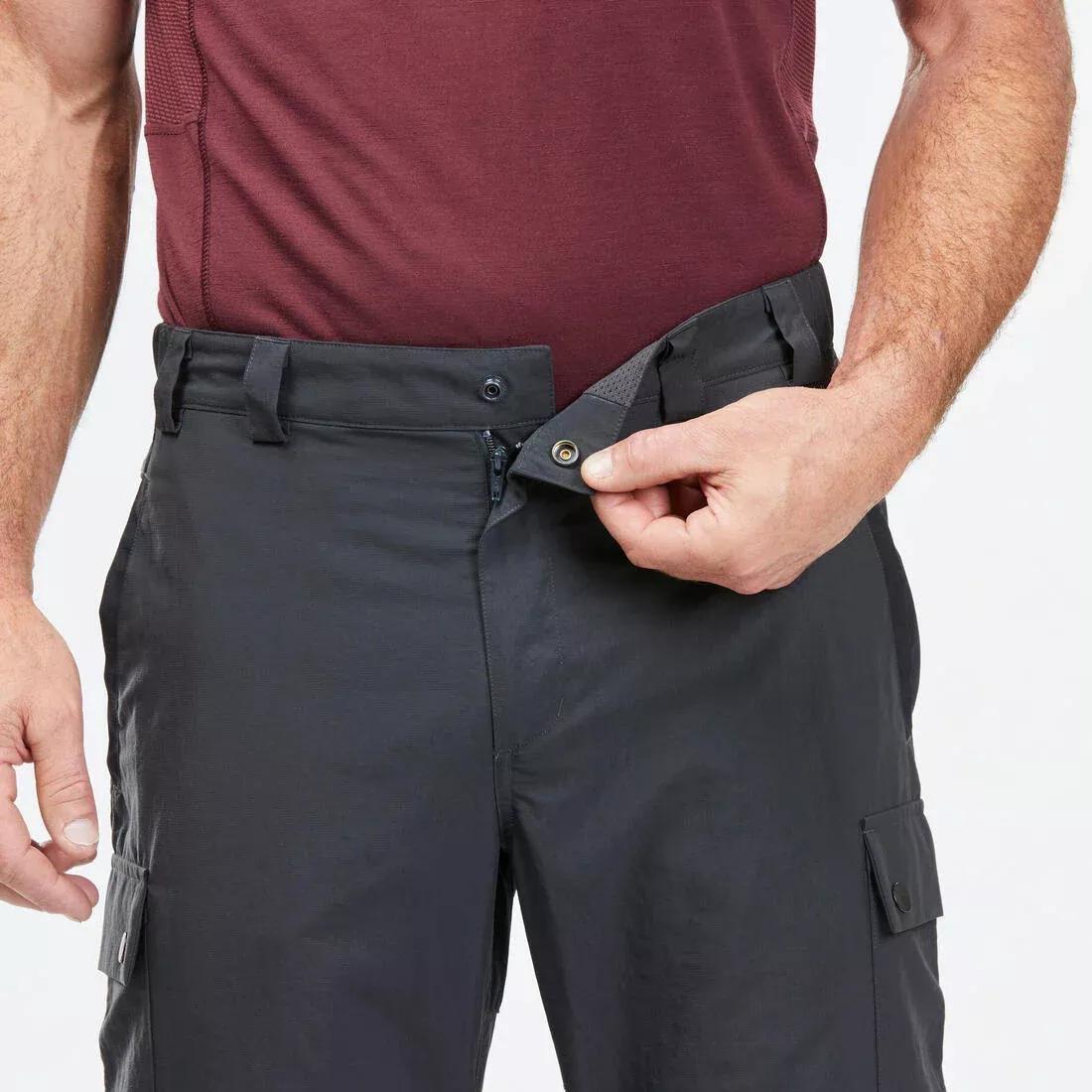 Mens Modular And Durable Mountain Trekking Trousers - Mt100, Grey, No Color, large image number 14