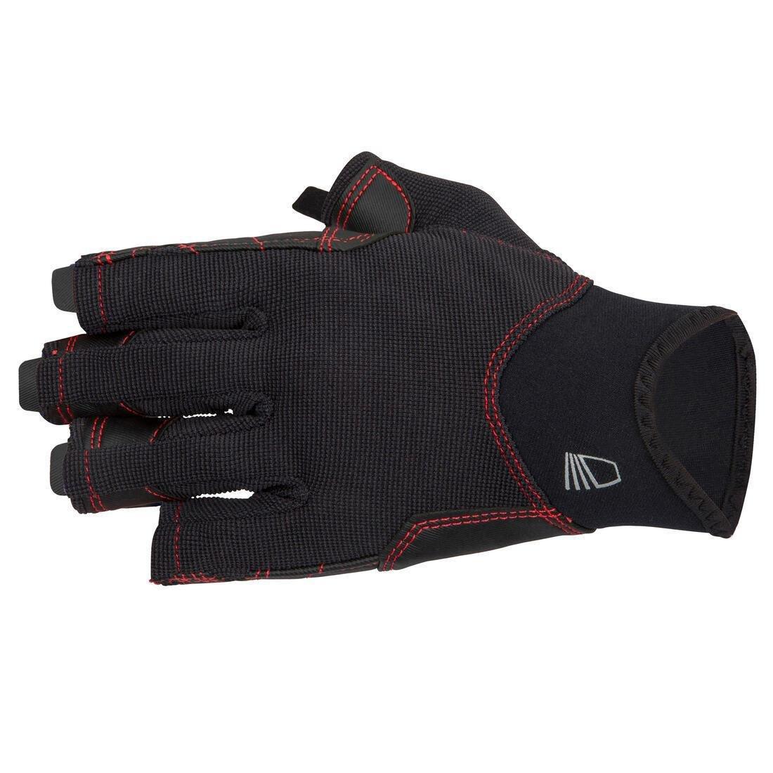 Adult Fingerless Gloves - 500, Black, No Color, medium