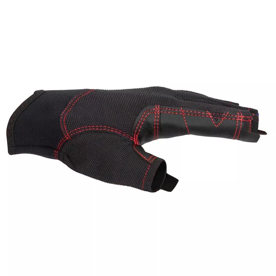 Adult Fingerless Gloves - 500, Black, No Color, large image number 4