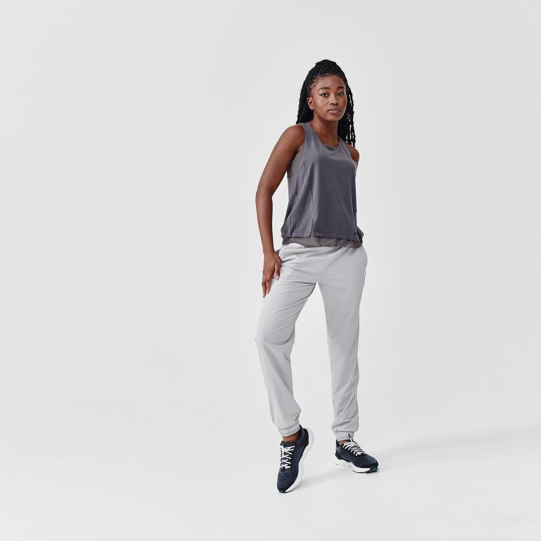 Womens Jogging Running Breathable Trousers - Dry, Grey, , large image number 9