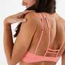 DOMYOS - Womens Light Support Fitness Sports Bra - 140, Pink