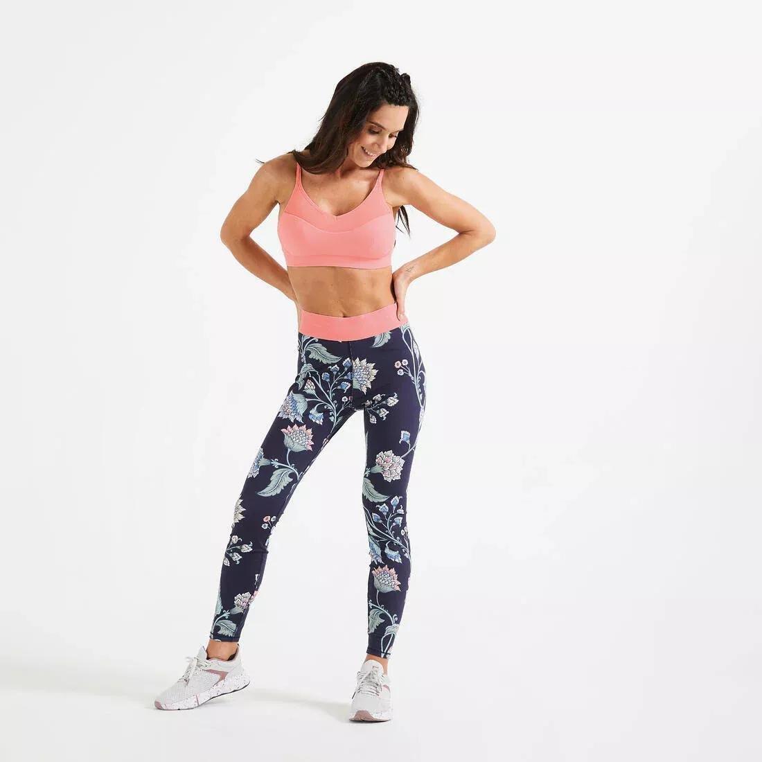 Womens Light Support Fitness Sports Bra - 140, Pink, No Color, large image number 5