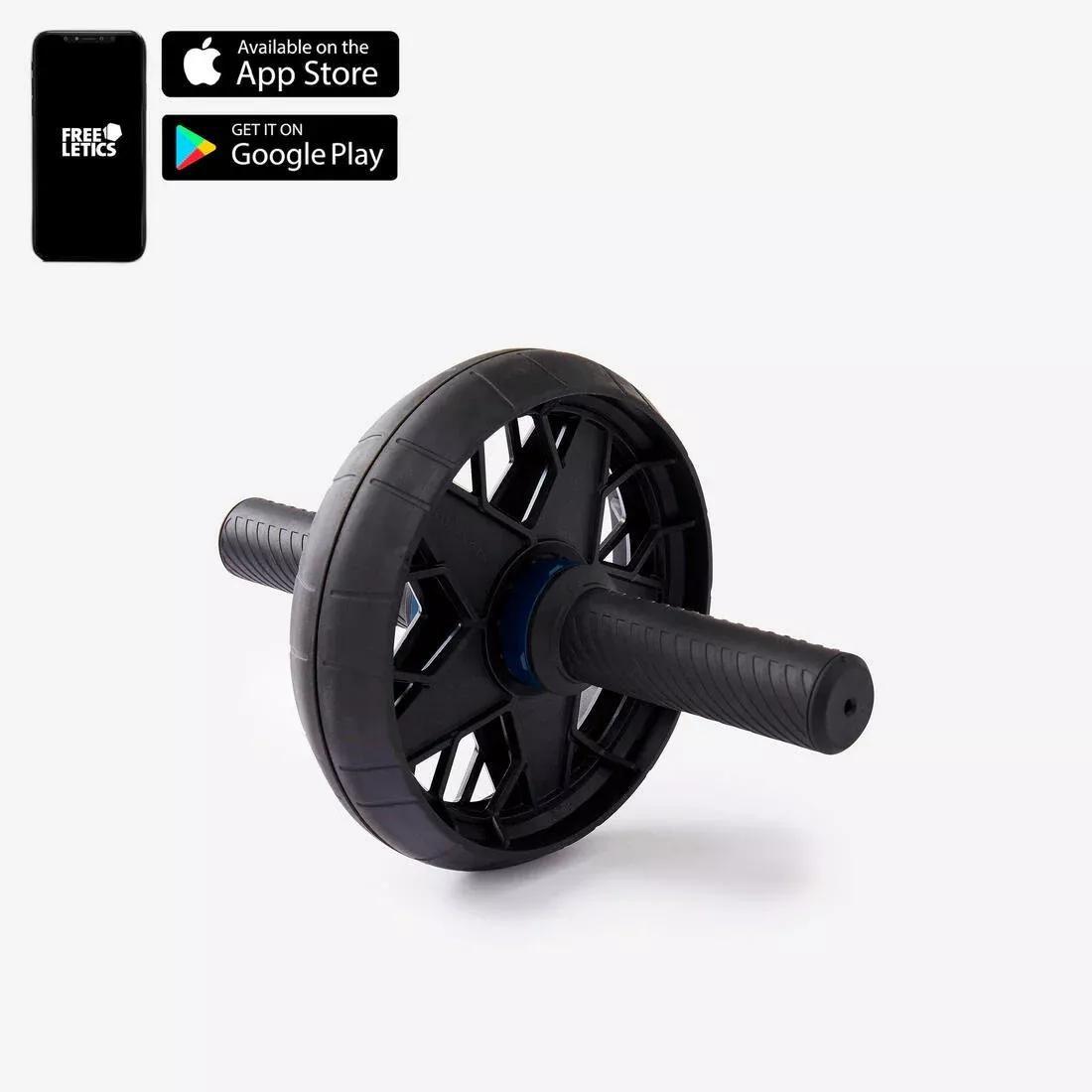 Dual Mode Weight Training Ab Wheel, Black, No Color, large image number 2