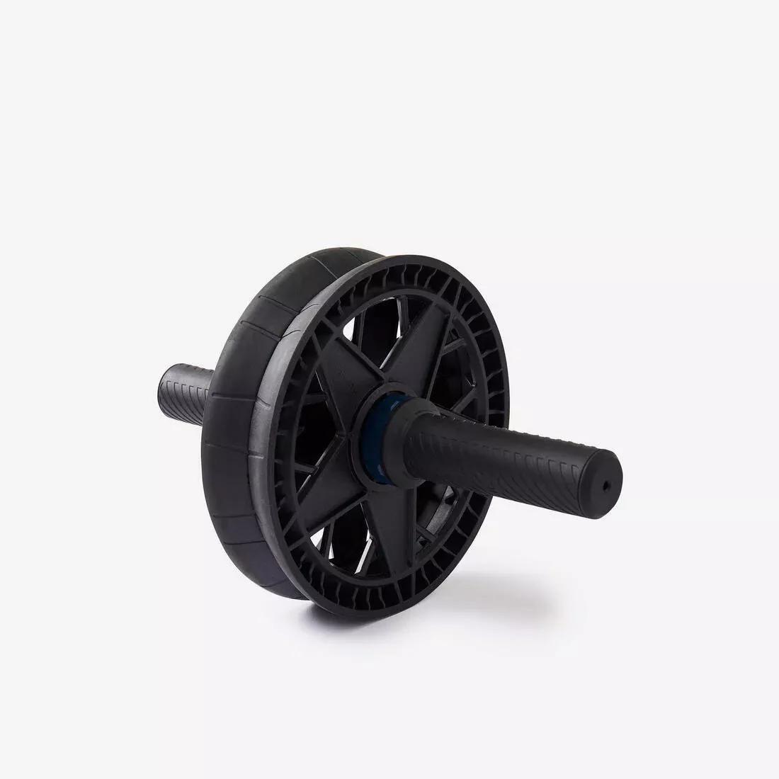 Dual Mode Weight Training Ab Wheel, Black, No Color, large image number 4