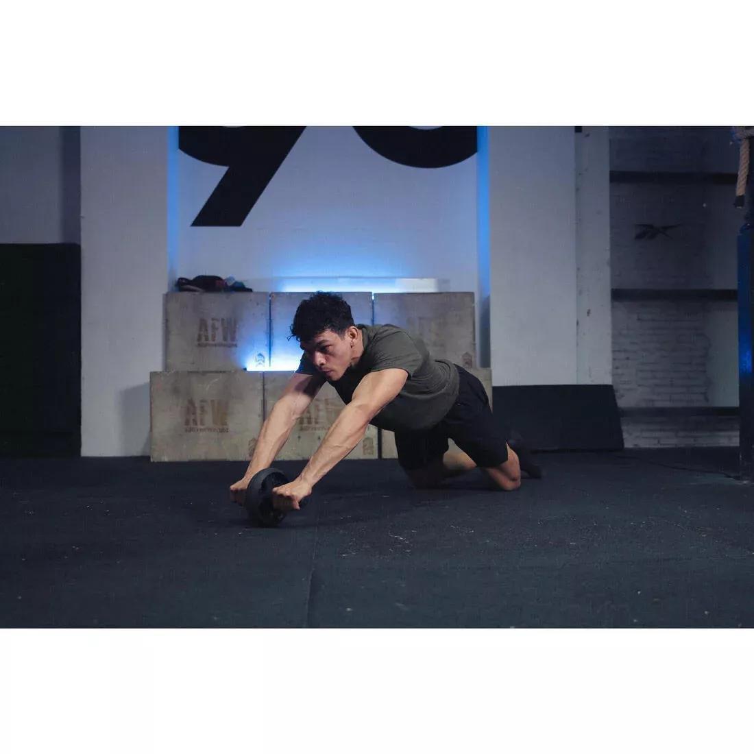 Dual Mode Weight Training Ab Wheel, Black, No Color, large image number 8