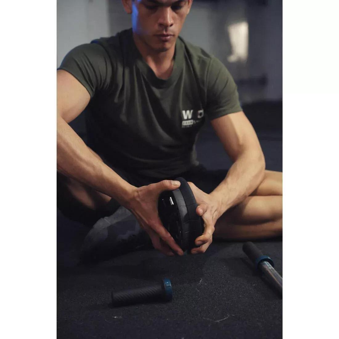 Dual Mode Weight Training Ab Wheel, Black, No Color, large image number 10