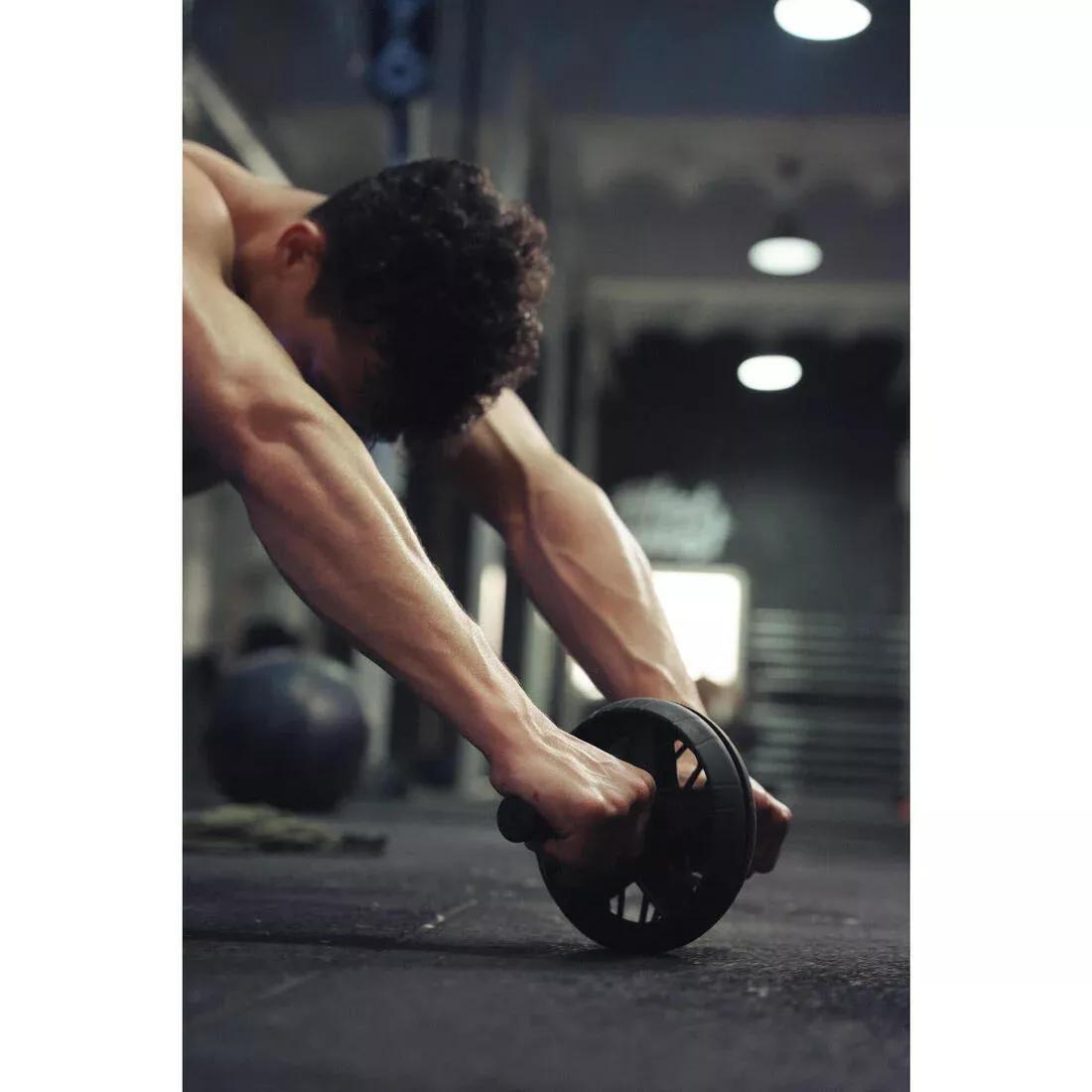 Dual Mode Weight Training Ab Wheel, Black, No Color, large image number 13