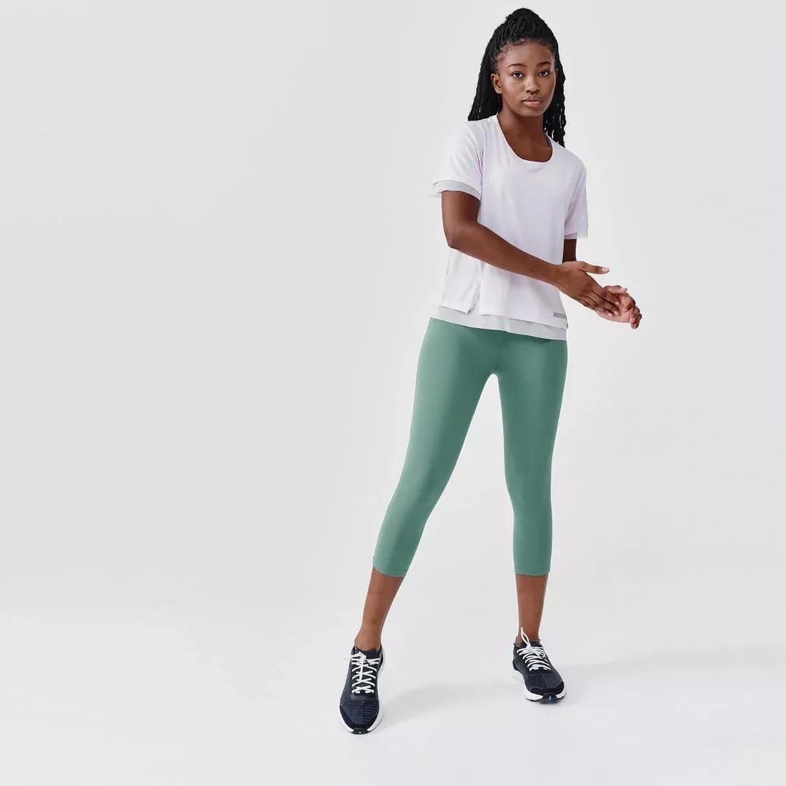 Short Running Leggings Support, Green, , large image number 14