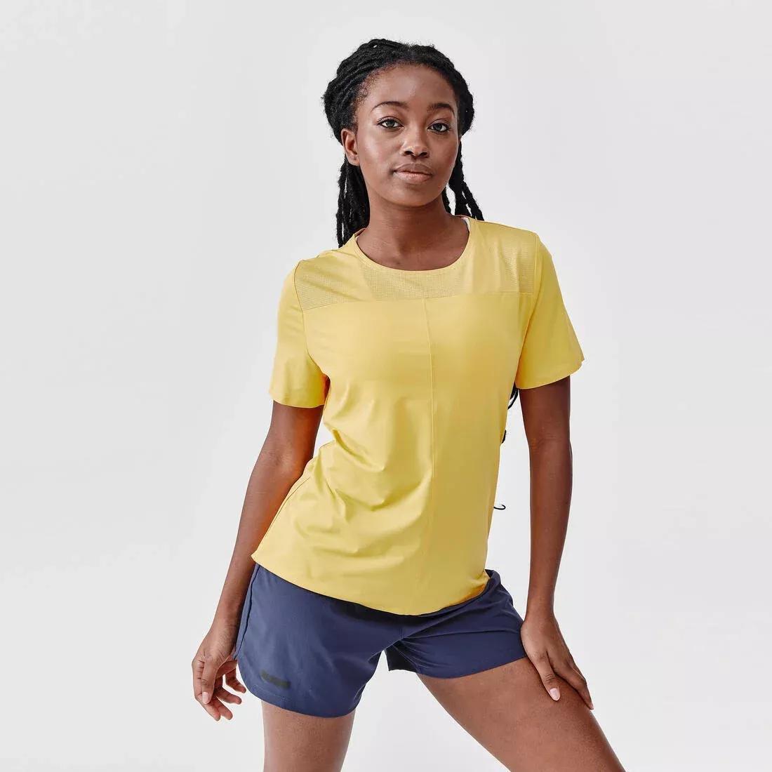 Women Breathable Running T-Shirt - Dry+ Breath, Yellow, , large image number 10