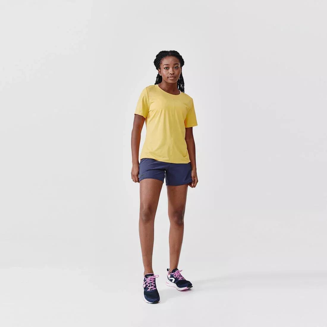 Women Breathable Running T-Shirt - Dry+ Breath, Yellow, , large image number 11