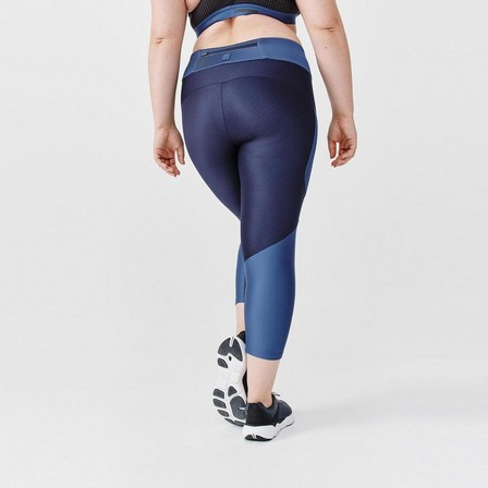 KALENJI Womens Breathable Short Running Leggings - Dry+ Feel, Blue