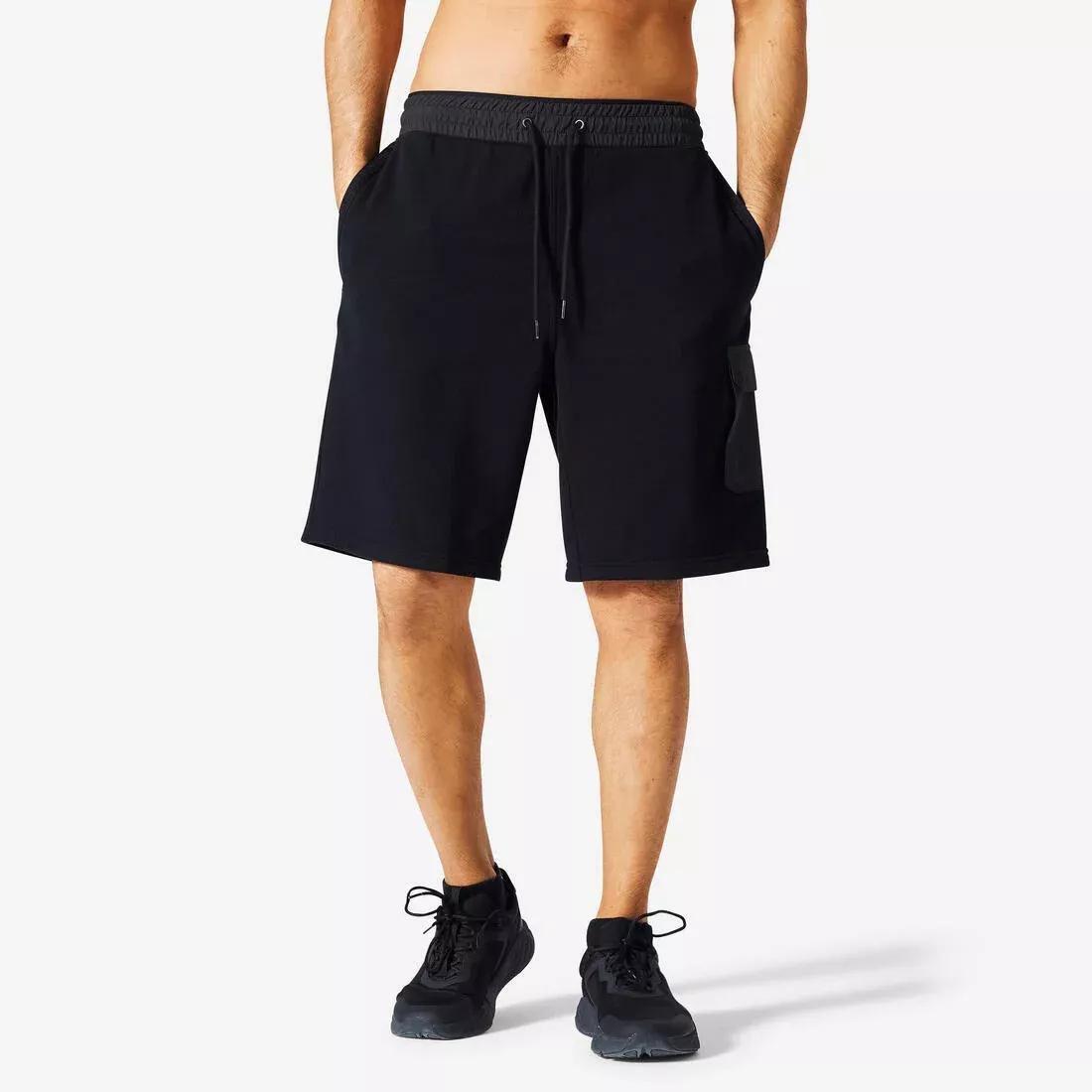 Short Fitness Shorts, Black, , large image number 0