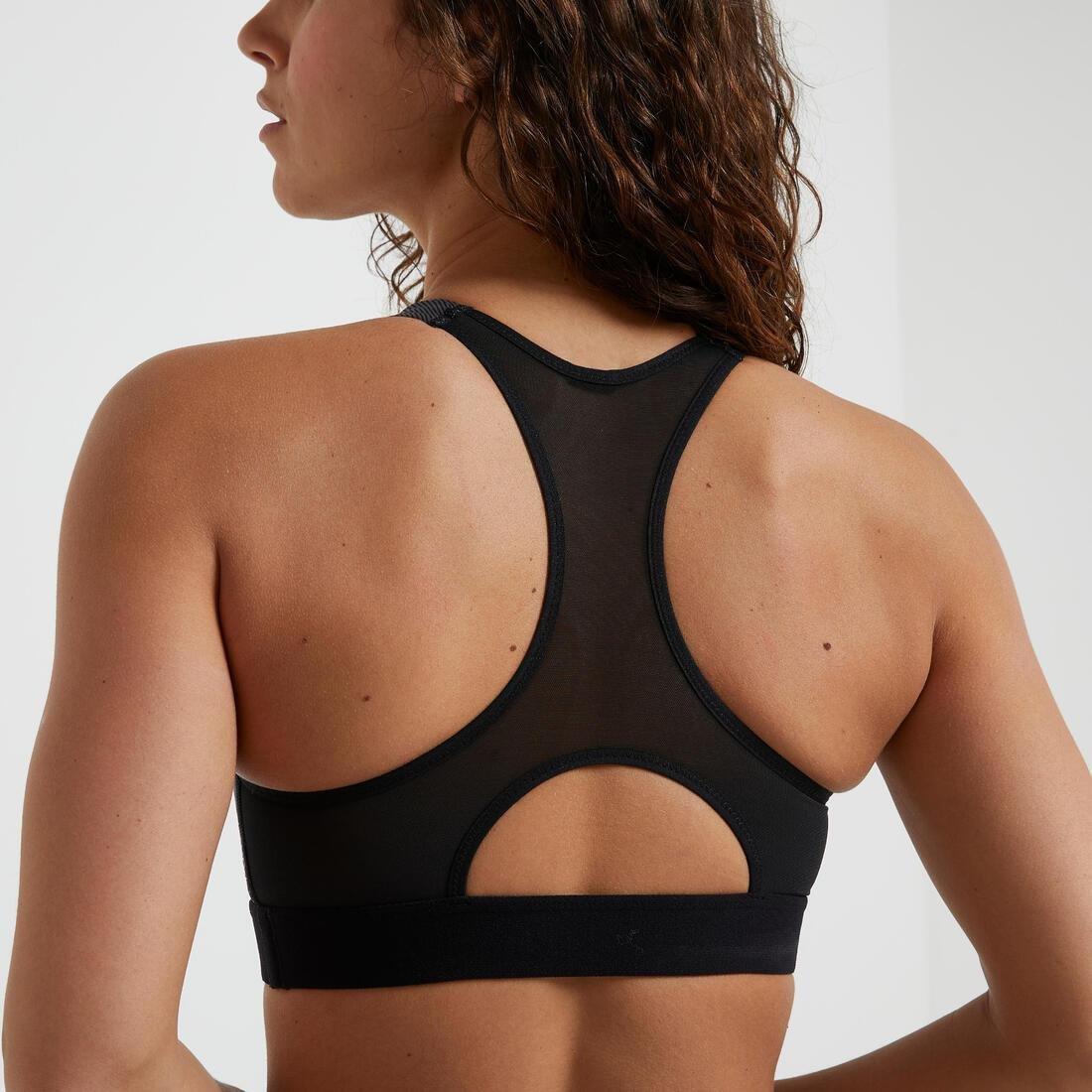 Medium Support Fitness Bra - 500, Multicolour, No Color, large image number 4