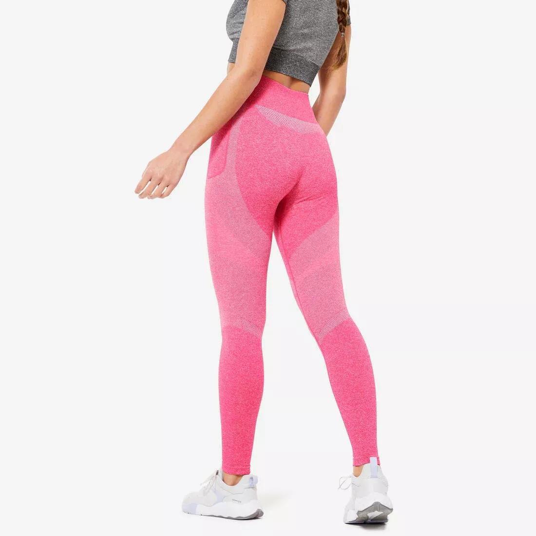 women High-Waisted Seamless Fitness Leggings With Phone Pocket, grey, No Color, large image number 6
