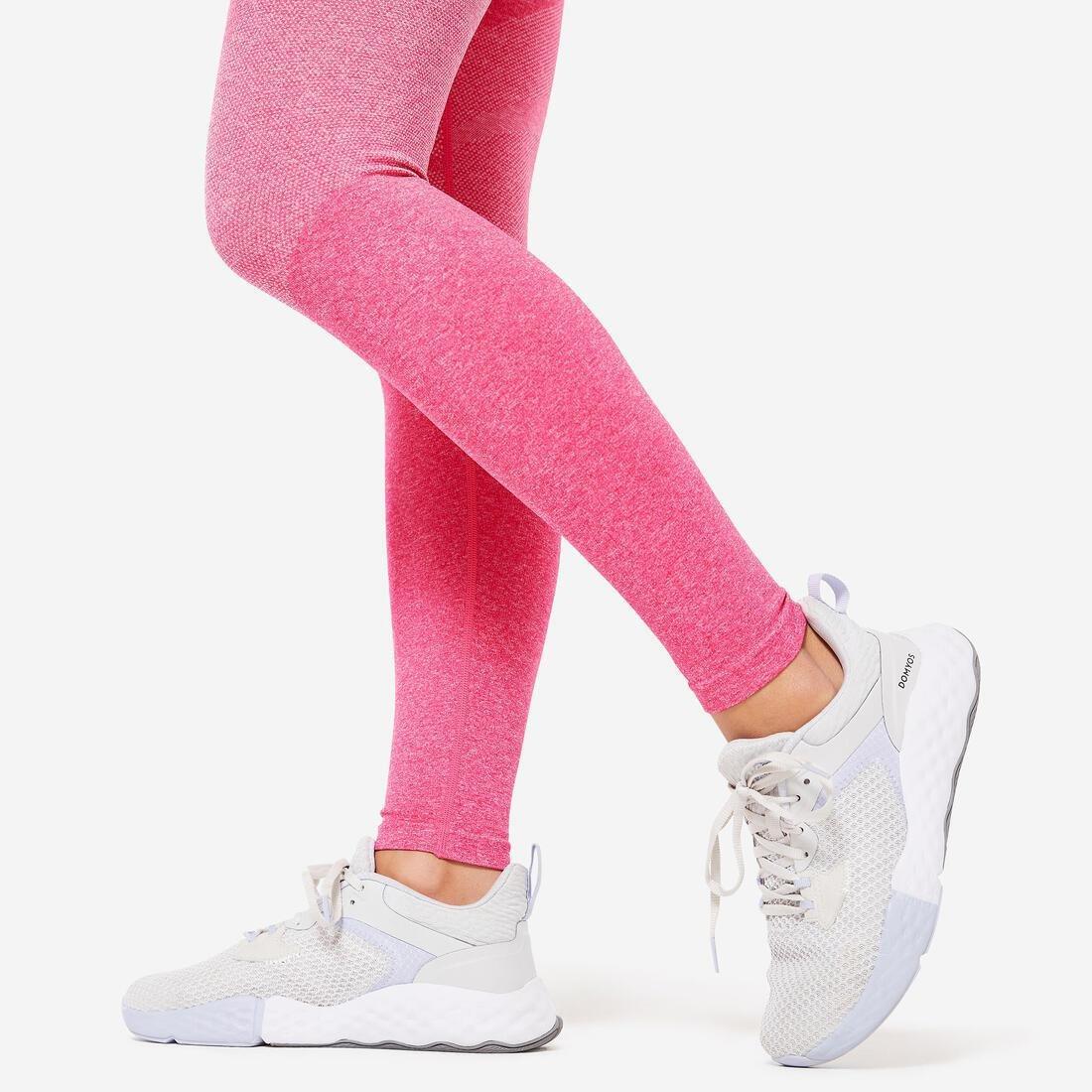women High-Waisted Seamless Fitness Leggings With Phone Pocket, grey, , large image number 8