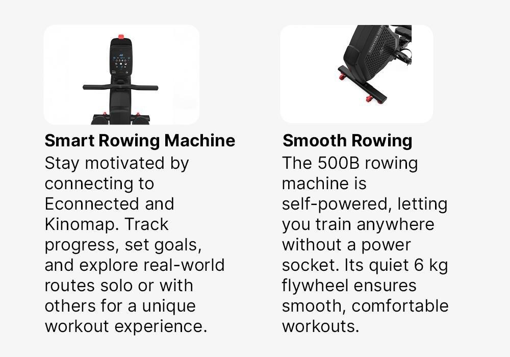 Self-Powered Rowing Machine - 500B, Black, No Color, large image number 10