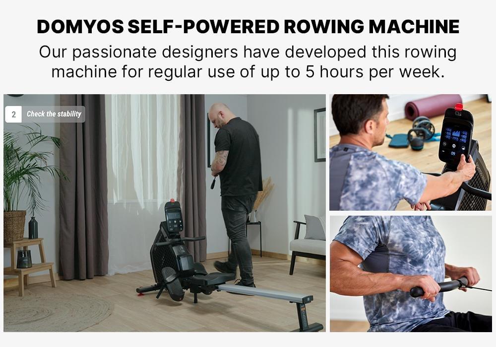 Self-Powered Rowing Machine - 500B, Black, No Color, medium