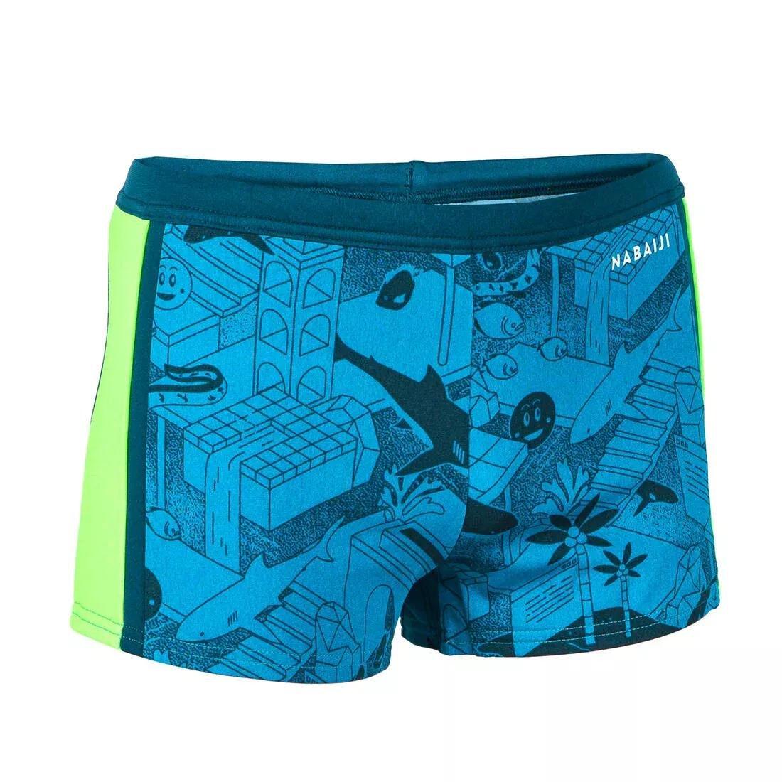 Kids Boys Swimming Trunks Yokob, Blue, , large image number 0