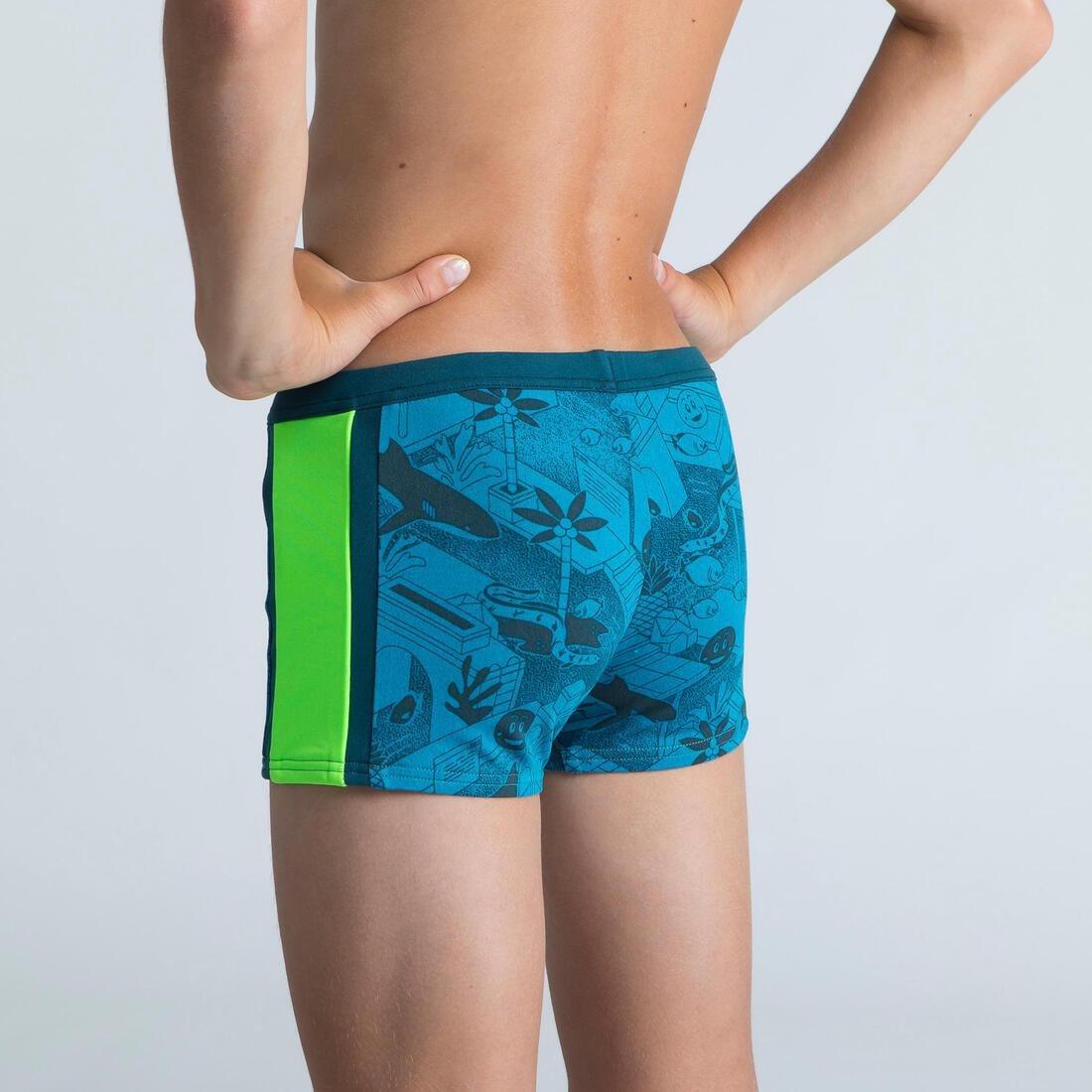 Kids Boys Swimming Trunks Yokob, Blue, No Color, large image number 3