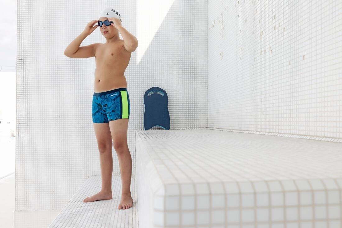 Kids Boys Swimming Trunks Yokob, Blue, No Color, large image number 5