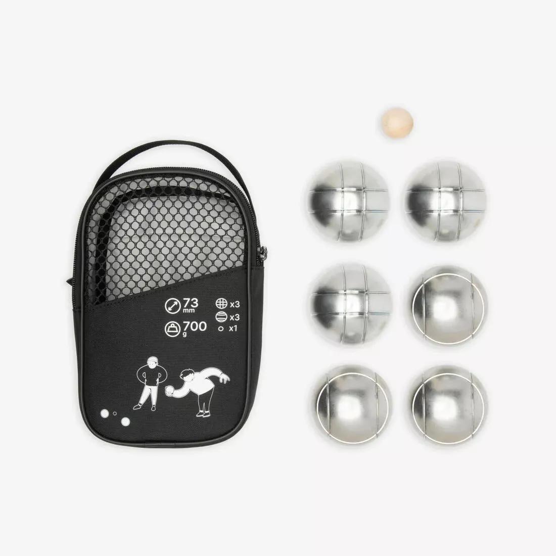 Recreational Petanque Boules 100 - Set Of 6, No Color, medium