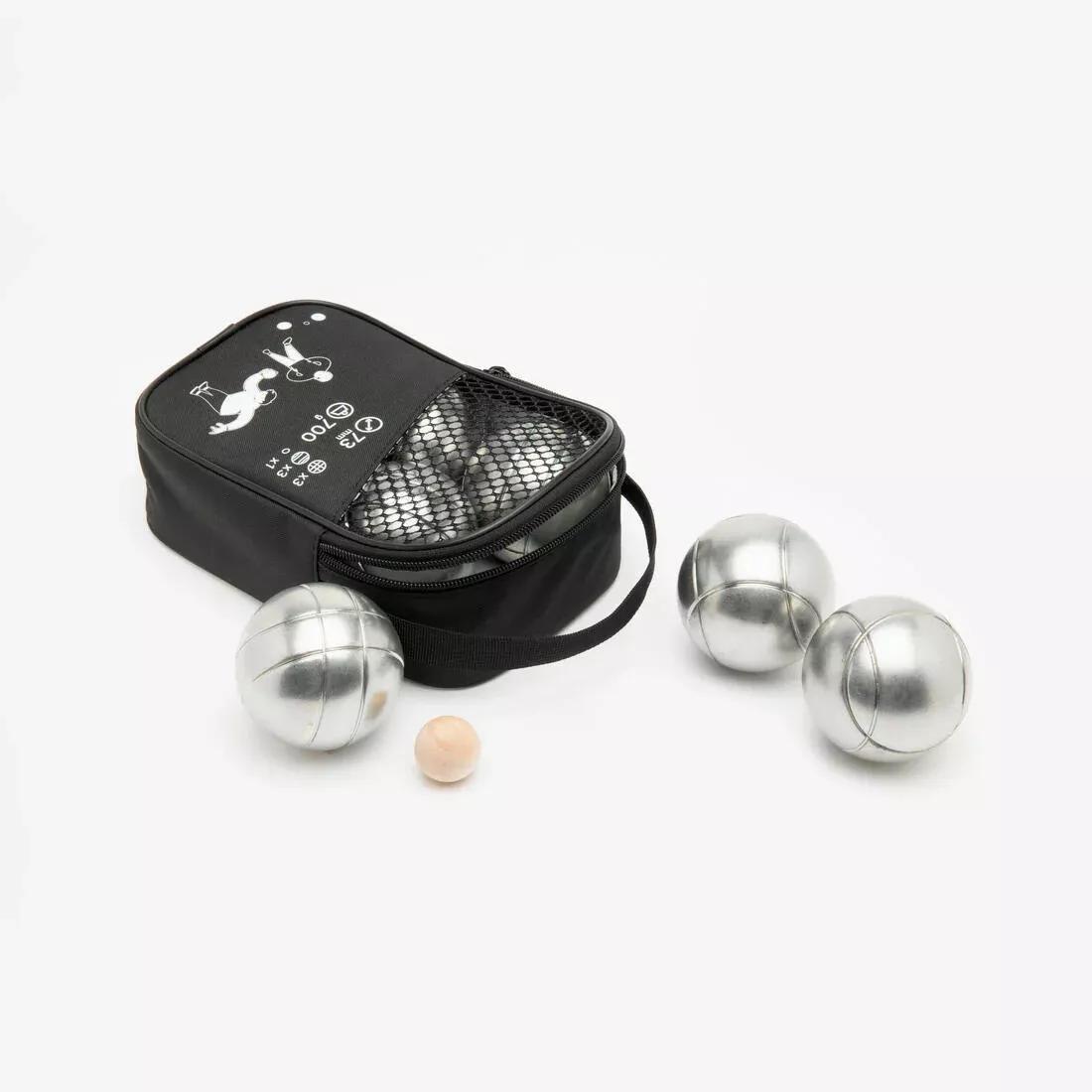 Recreational Petanque Boules 100 - Set Of 6, No Color, medium