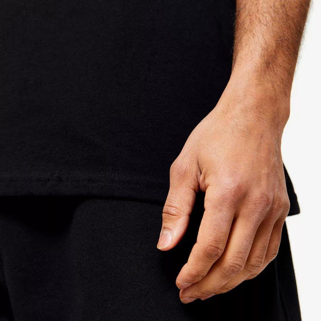 Men Stretchy Fitness Tank Top - 500, Grey, No Color, large image number 9