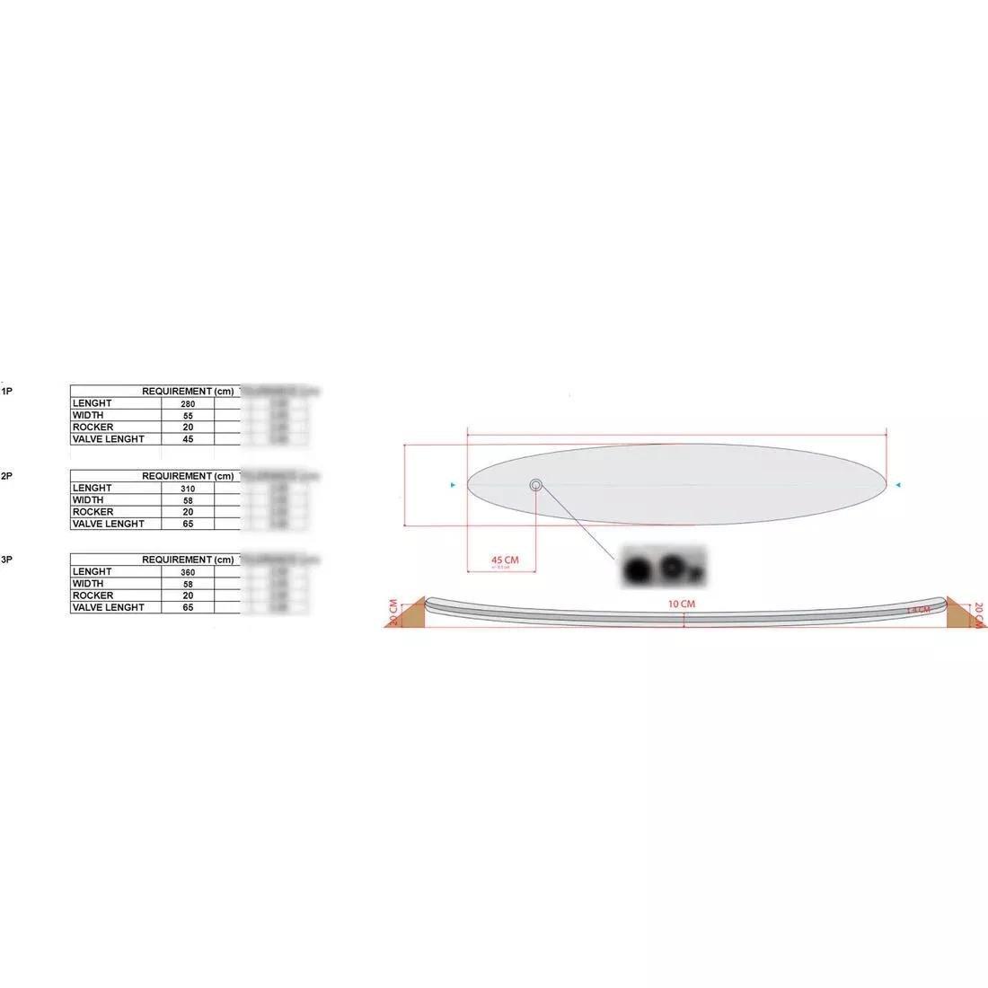 Reinforced Bottom Bladder, Spare Part For Itiwit/Tribord 2-Person Textile Kayaks, Grey, No Color, large image number 3