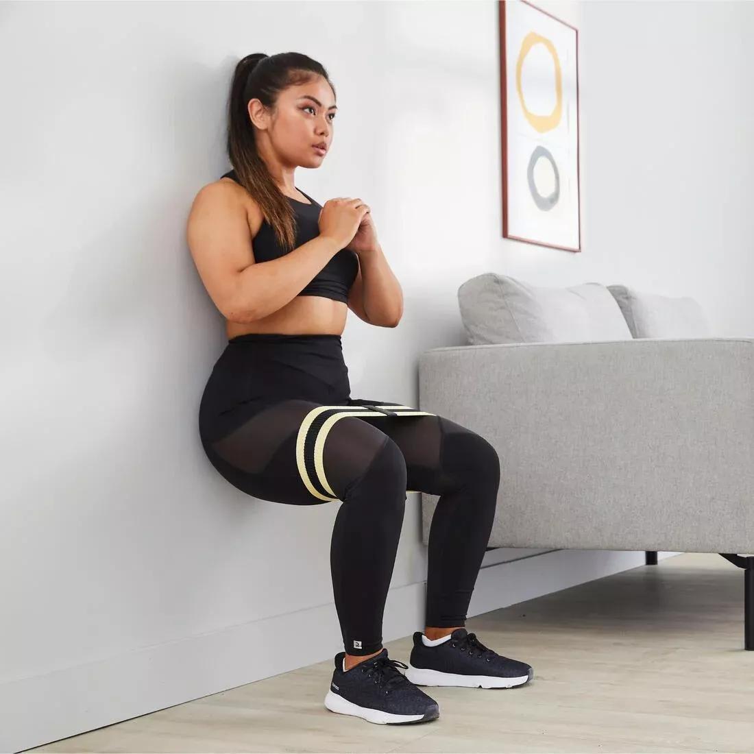 Connected Weight Training Resistance Glute Band - Large 14 Kg, Blue, No Color, large image number 5