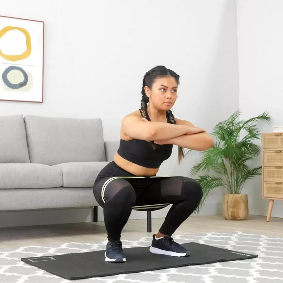 Connected Weight Training Resistance Glute Band - Large 14 Kg, Blue, No Color, large image number 6
