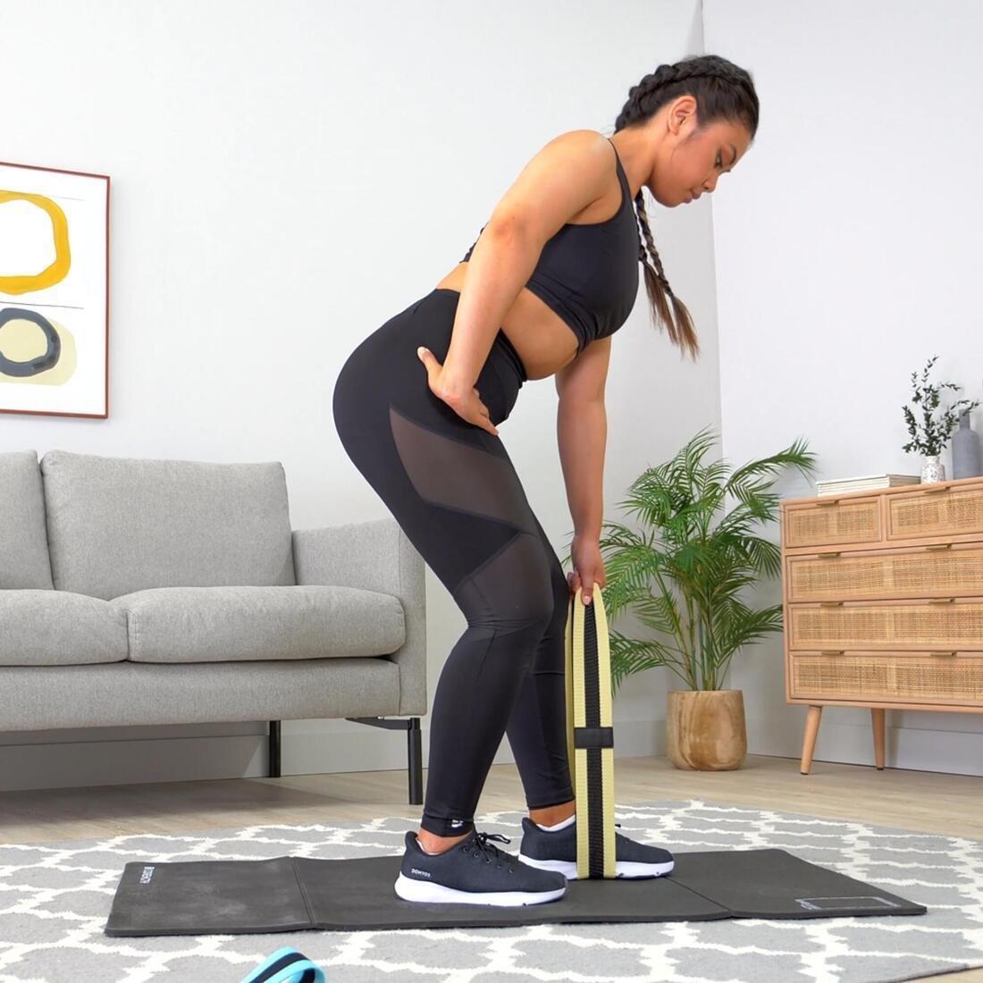 Connected Weight Training Resistance Glute Band - Large 14 Kg, Yellow, No Color, large image number 1