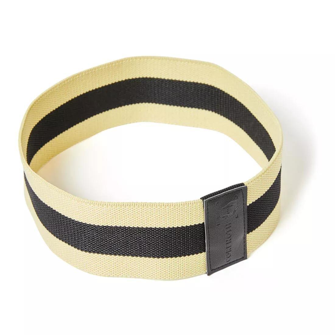 Connected Weight Training Resistance Glute Band - Large 14 Kg, Yellow, No Color, large image number 2