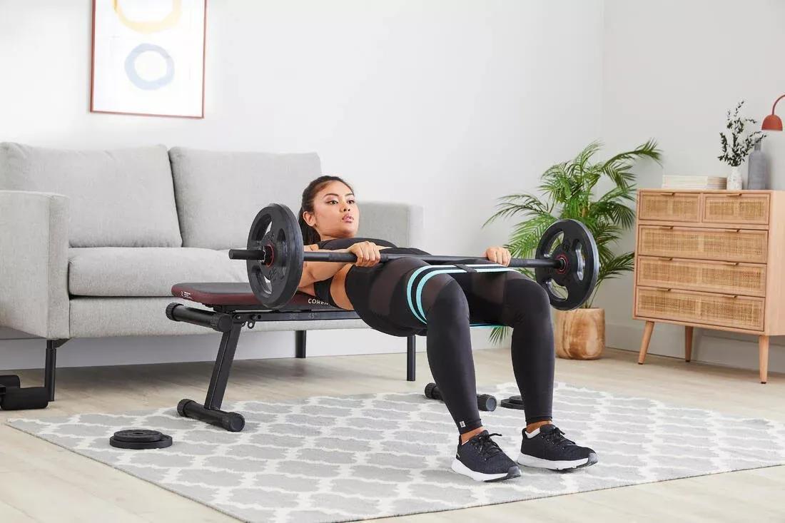 Connected Weight Training Resistance Glute Band - Large 14 Kg, Yellow, No Color, large image number 6