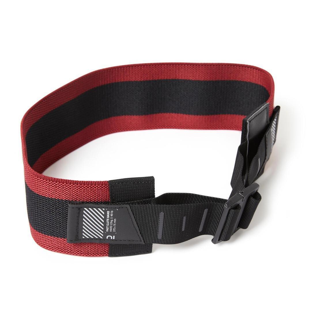 Connected Adjustable Weight Training Resistance Glute Band - 22 Kg, Red, No Color, large image number 0