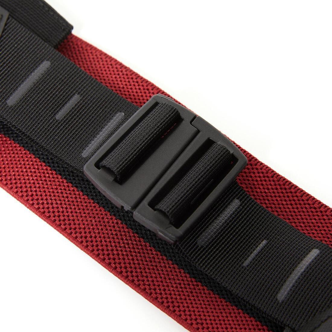 Connected Adjustable Weight Training Resistance Glute Band - 22 Kg, Red, No Color, large image number 2