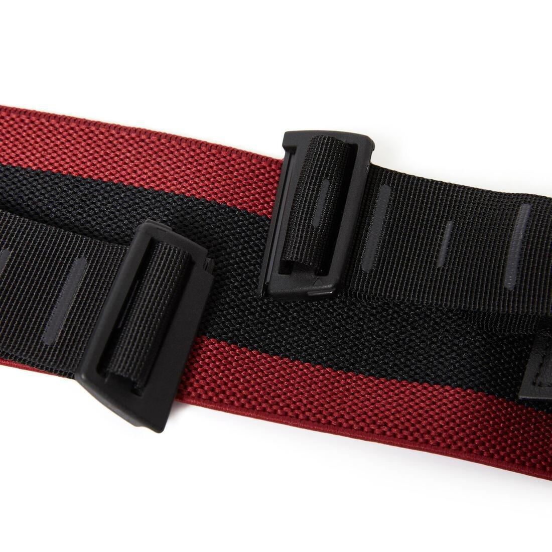 Connected Adjustable Weight Training Resistance Glute Band - 22 Kg, Red, No Color, large image number 3
