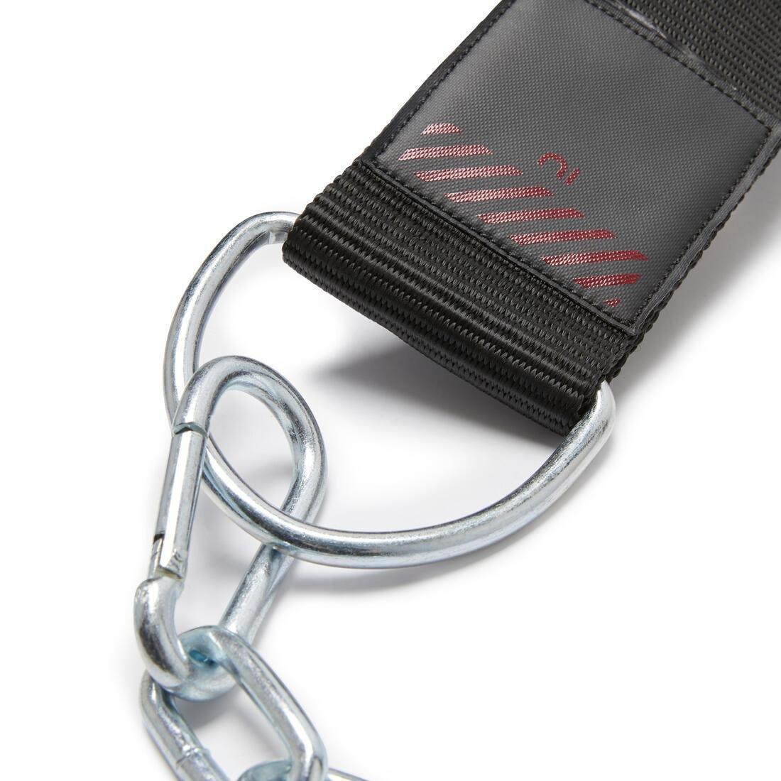 Weighted Weight Training Belt, Black, No Color, large image number 3