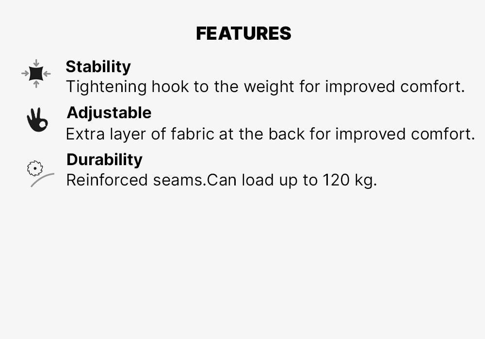 Weighted Weight Training Belt, Black, No Color, large image number 15