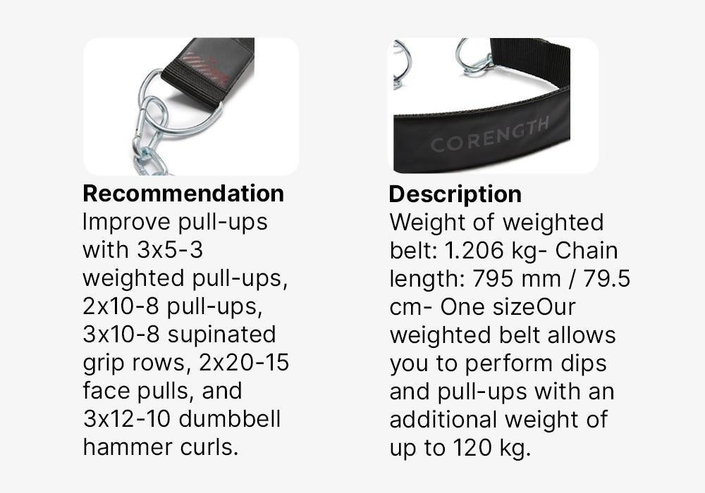 Weighted Weight Training Belt, Black, No Color, large image number 17