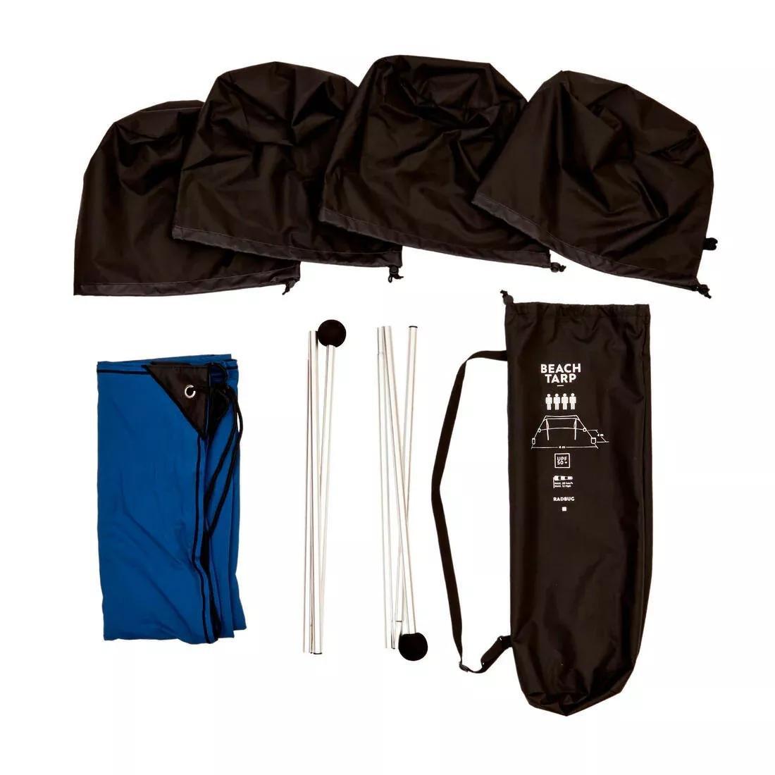 DEFAULT ANTI-UV BEACH CANOPY - BLUE, No Color, large image number 2
