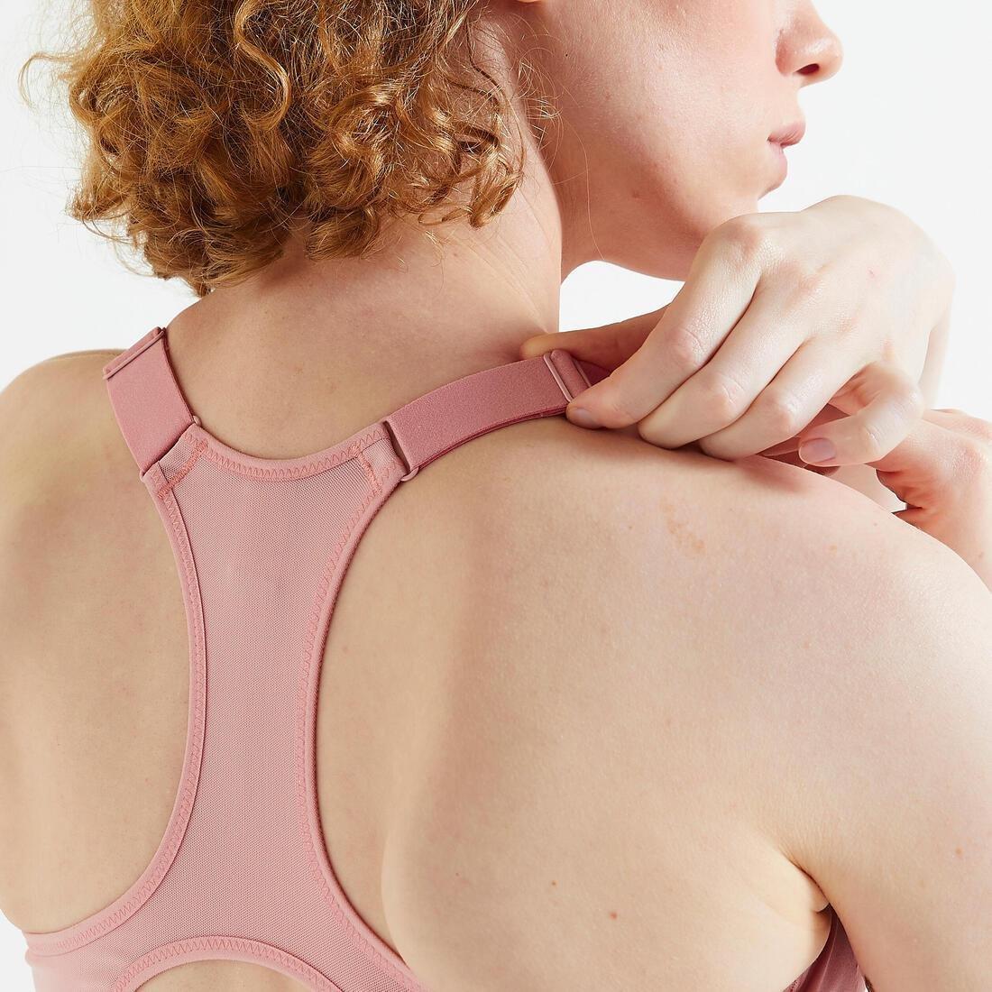 Women Cardio Fitness Training Bra - 900, Pink, No Color, medium