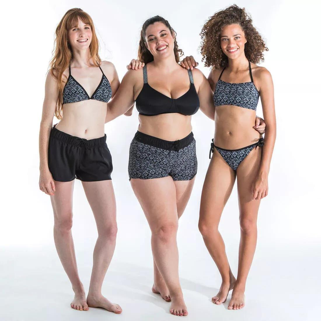 BLACK Bandeau Swimsuit Top LORI - ETHNI, No Color, large image number 2