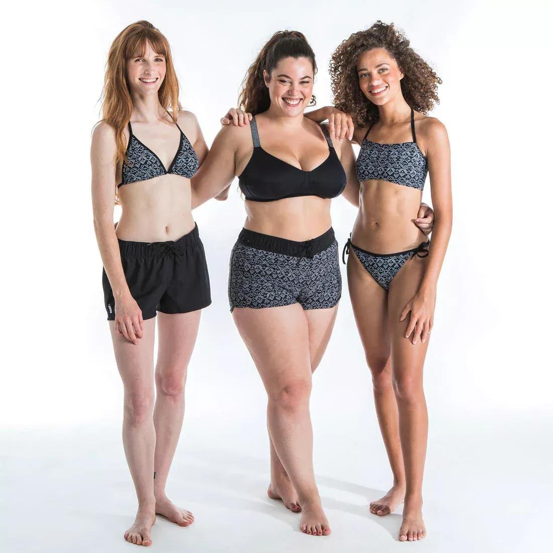 BLACK Bandeau Swimsuit Top LORI - ETHNI, No Color, large image number 5