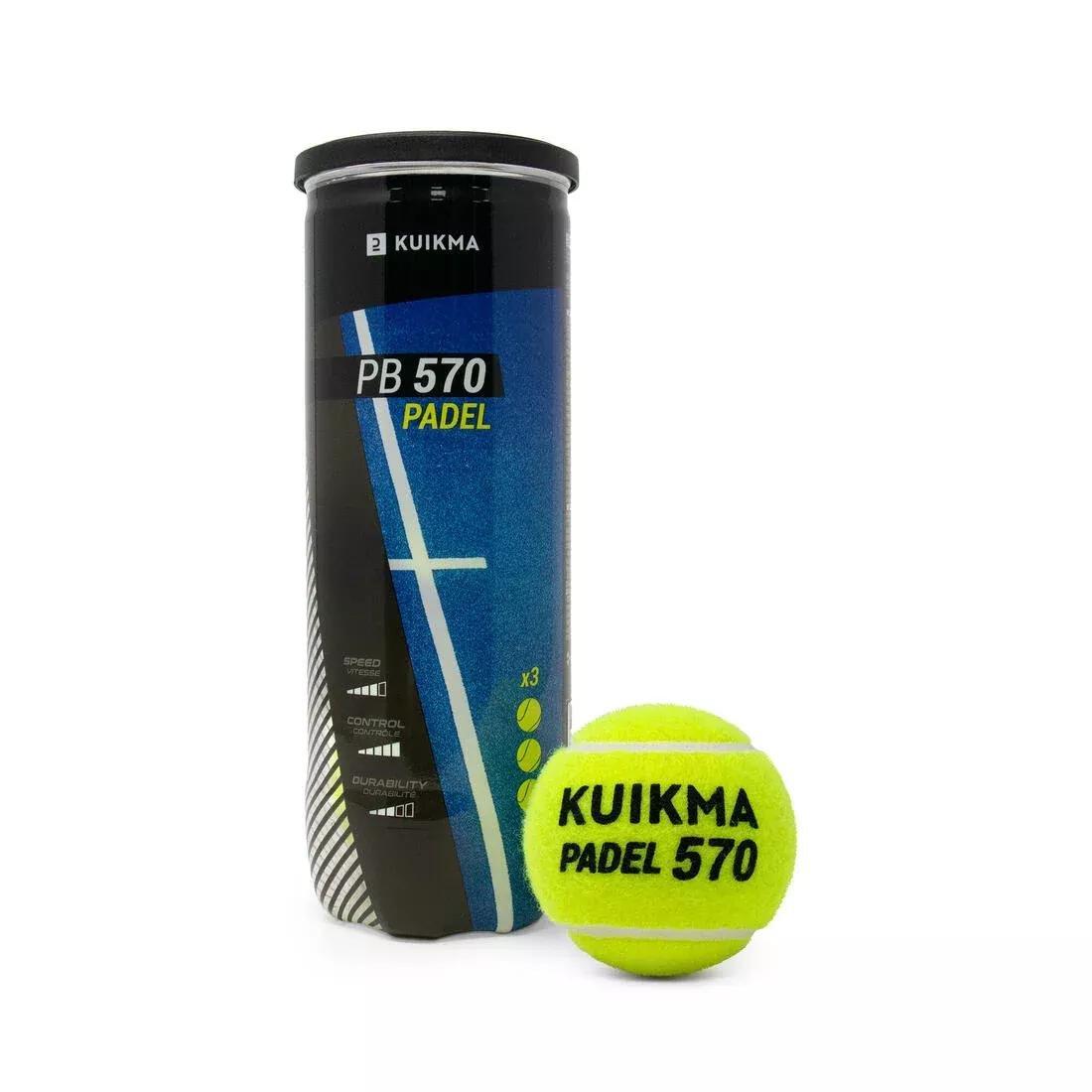 Padel Ball - Pb 570, Set Of 3, Yellow, No Color, large image number 0