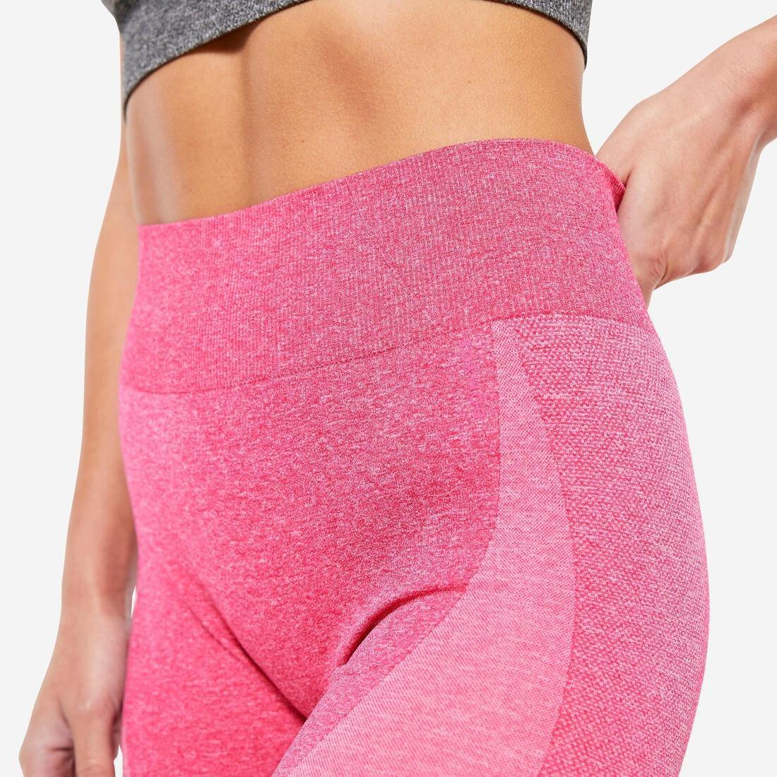 Women High-Waisted Seamless Fitness Cycling Shorts, Purple, , large image number 6