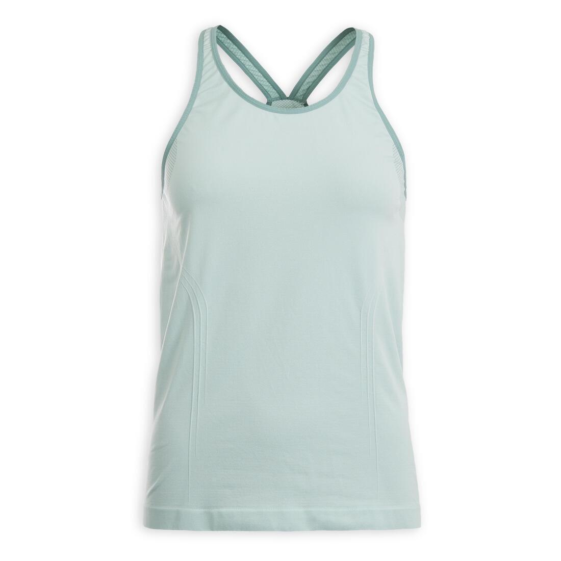 Womens Seamless Dynamic Yoga Tank Top, Grey, , large image number 14