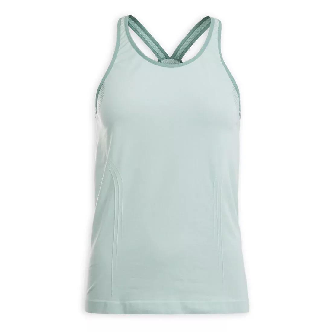 Womens Seamless Dynamic Yoga Tank Top, Navy, No Color, large image number 9