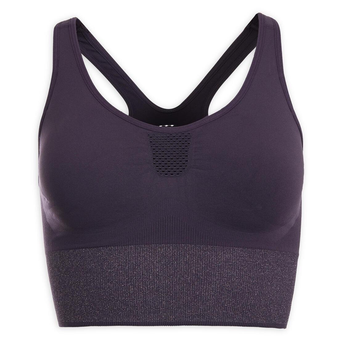 Long Dynamic Yoga Sports Bra, Yellow, , large image number 5