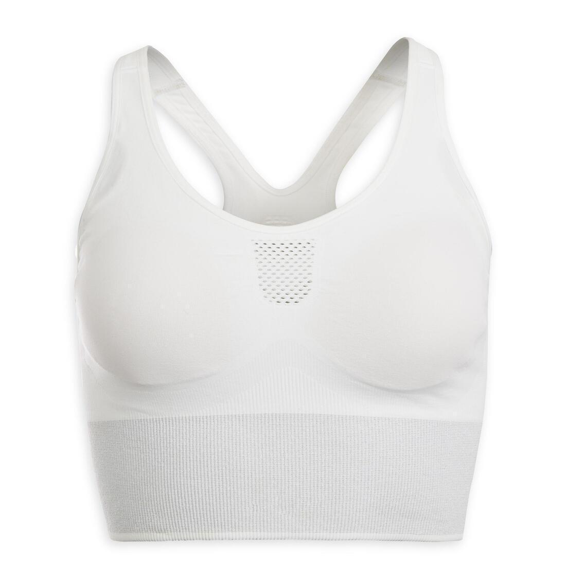 Long Dynamic Yoga Sports Bra, Yellow, , large image number 12
