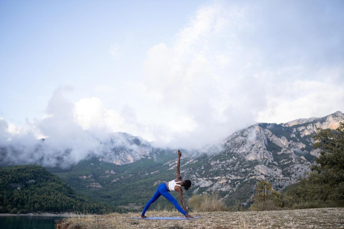 Long Dynamic Yoga Sports Bra, Yellow, No Color, large image number 13